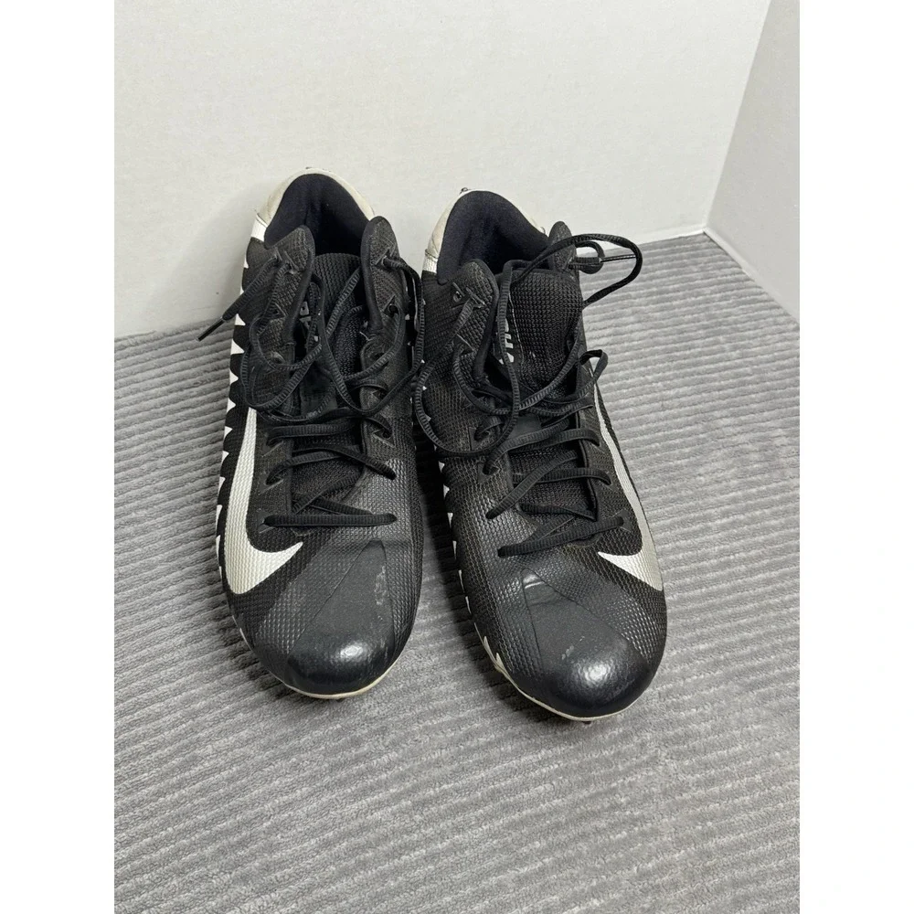 Nike Mens‎ Size 13 Alpha Menace Pro Mid Football Cleats Black And White